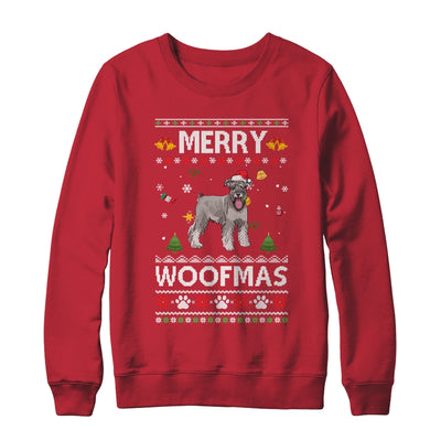 Merry Woofmas Schnauzer Santa Reindeer Ugly Christmas Sweater Shirt & Sweatshirt | siriusteestore