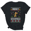 Merry Woofmas Yorkie Santa Reindeer Ugly Christmas Sweater Shirt & Sweatshirt | siriusteestore