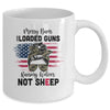 Messy Buns And Loaded Guns Raising Wolves Not Sheep Mug | siriusteestore