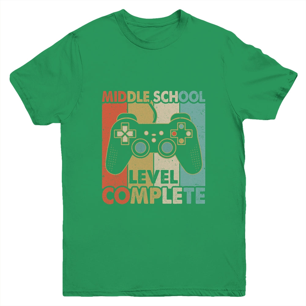 Middle School Graduation Level Complete Video Games Boys Youth Shirt | siriusteestore