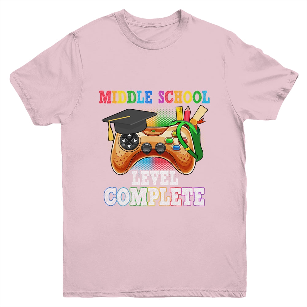 Middle School Level Complete Last Day Of School Graduation Youth Shirt | siriusteestore