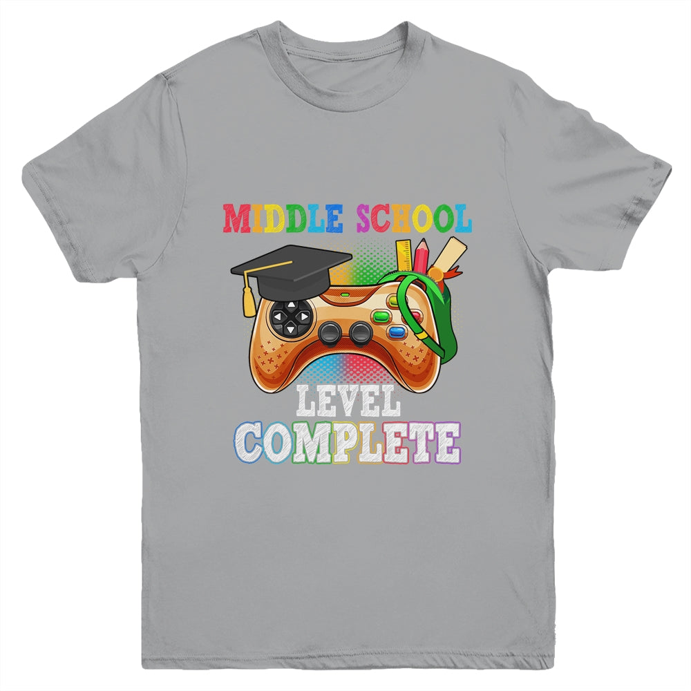 Middle School Level Complete Last Day Of School Graduation Youth Shirt | siriusteestore