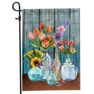 Farm Fresh Flowers Flag Spring Summer Home Wood