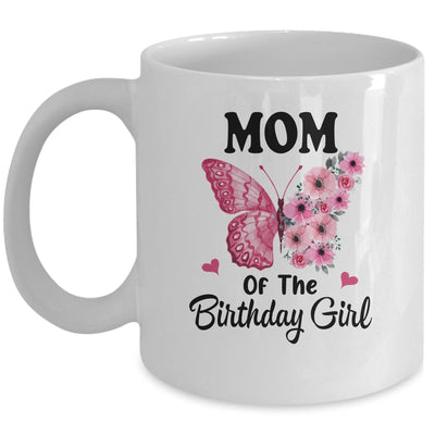 Mom 1st First Birthday Matching Family Butterfly Floral Mug | siriusteestore