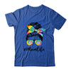 Mom Life Messy Hair Bun Tie Dye Women Mother's Day Funny Shirt & Tank Top | siriusteestore
