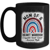 Mom Of A Warrior CHD Congenital Heart Defect Awareness Month Mug | siriusteestore