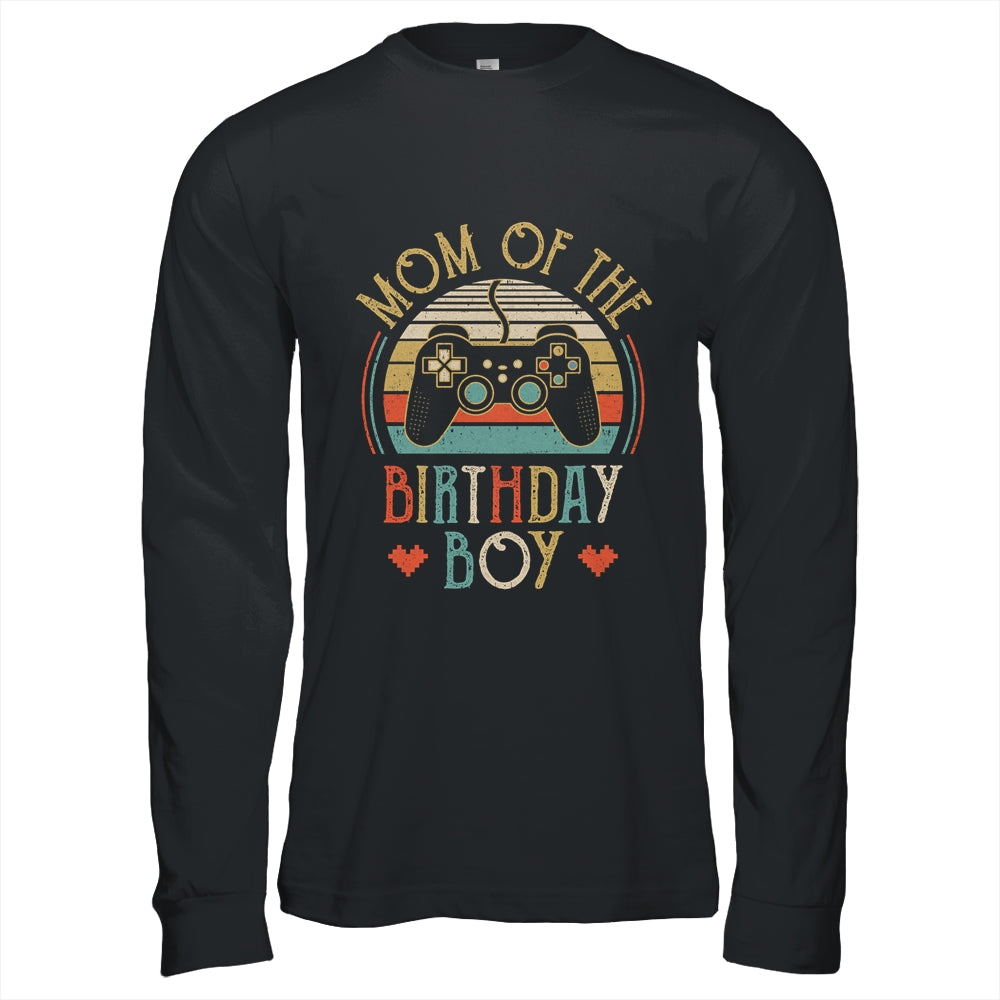 Mom Of The Birthday Boy Vintage Matching Gamer Birthday Shirt & Hoodie | siriusteestore