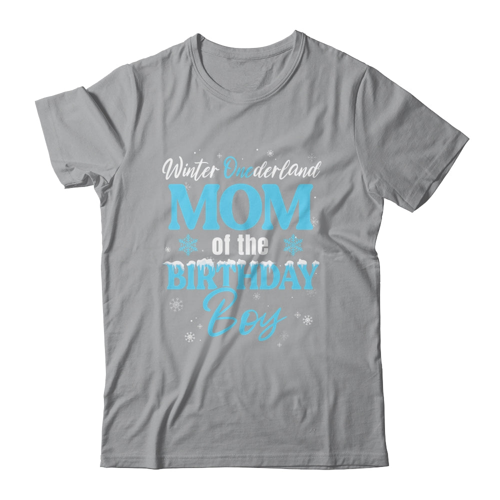 Mom Of The Birthday For Boy Winter Onederland Family Shirt & Hoodie | siriusteestore