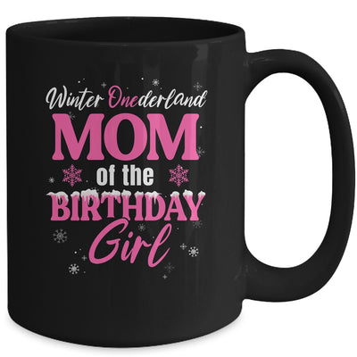 Mom Of The Birthday For Girl Winter Onederland Family Mug | siriusteestore