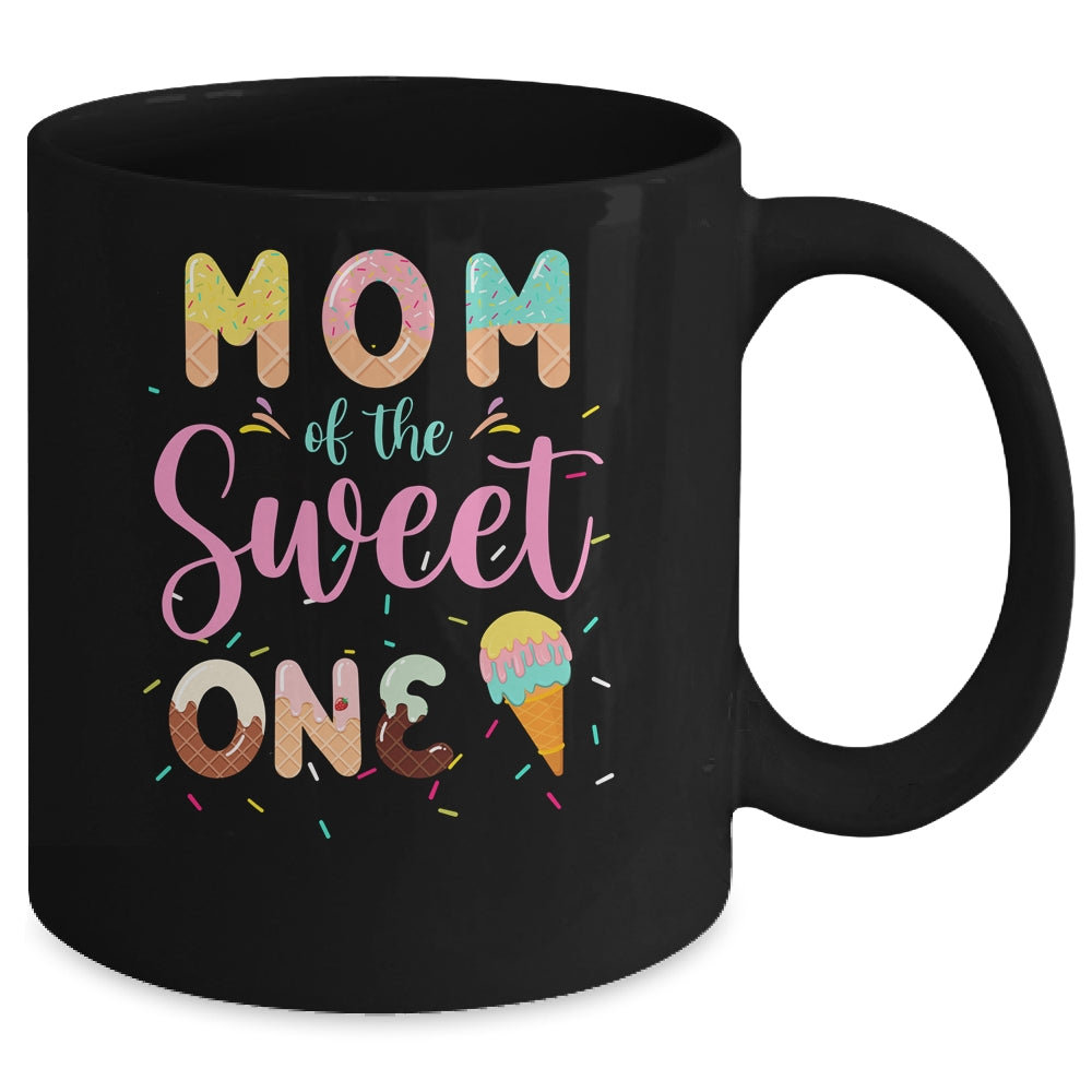 Mom Of The Sweet One Ice Cream 1st First Birthday Family Mug | siriusteestore