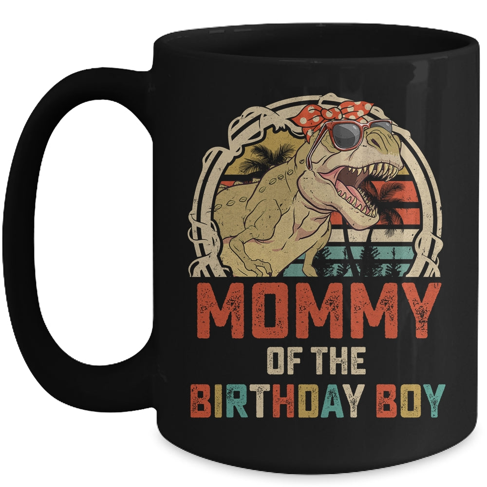 Mommy Dinosaur Of The Birthday Boy Matching Family Mug | siriusteestore