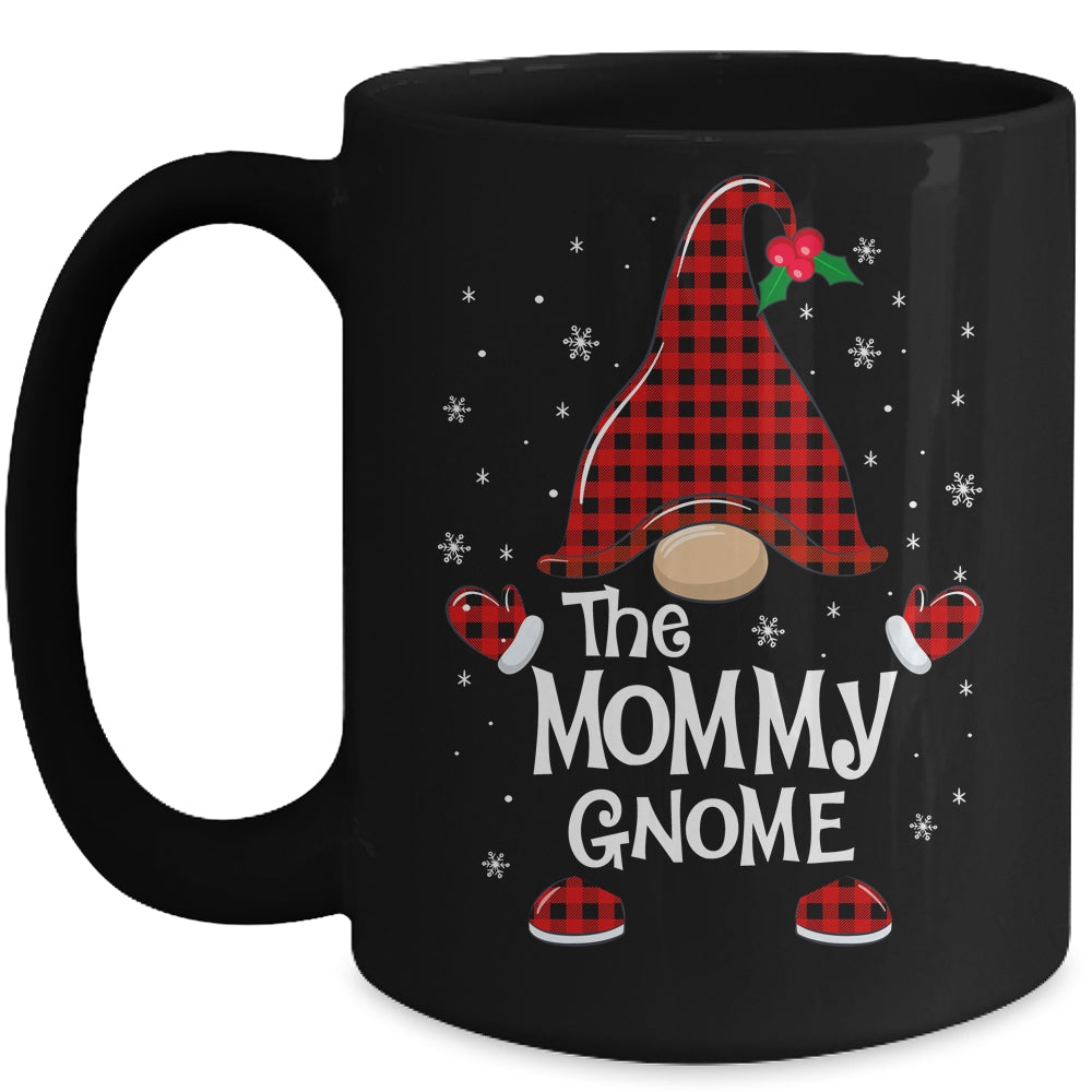 Mommy Gnome Buffalo Plaid Matching Christmas Pajama Gift Mug | siriusteestore