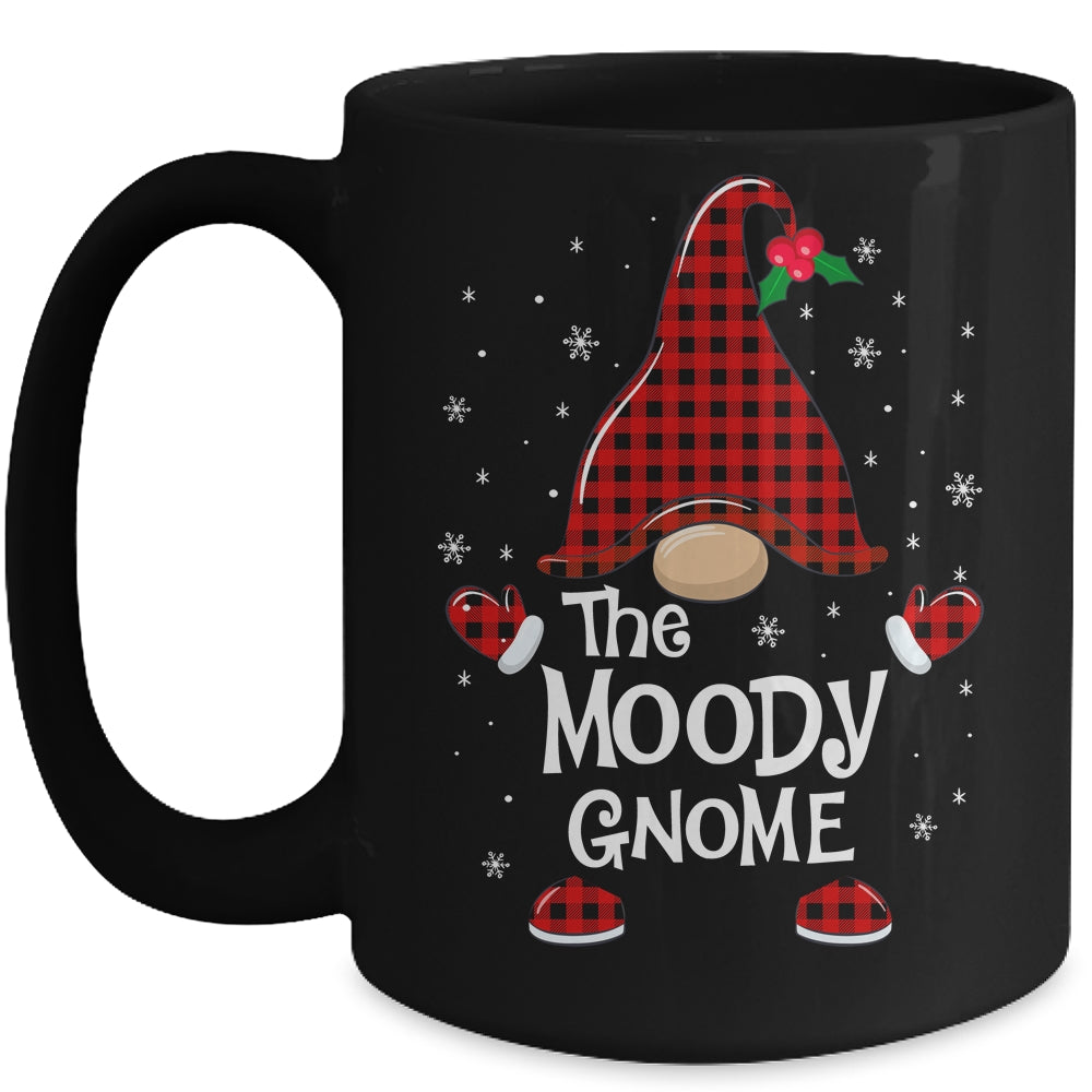 Moody Gnome Buffalo Plaid Matching Christmas Pajama Gift Mug | siriusteestore