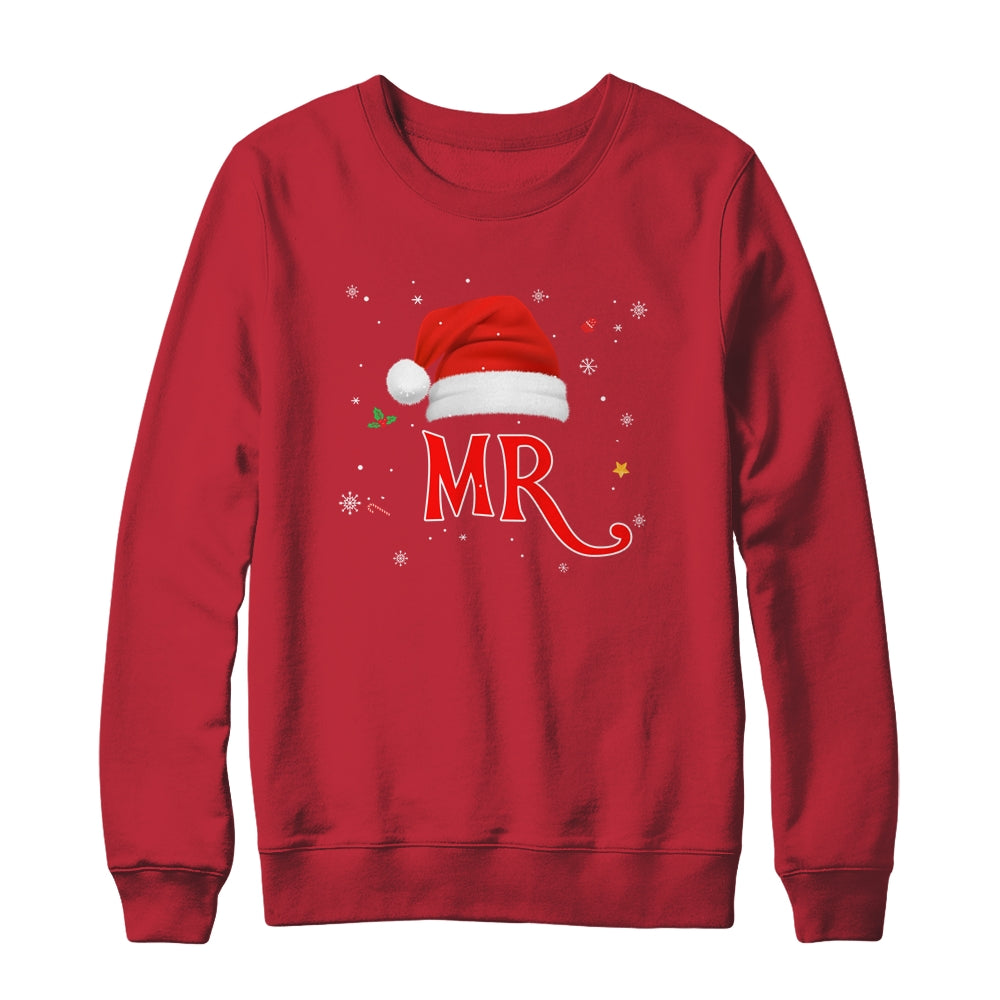 Mr And Mrs Claus Christmas Couples Matching Pajamas Santa Shirt & Sweatshirt | siriusteestore