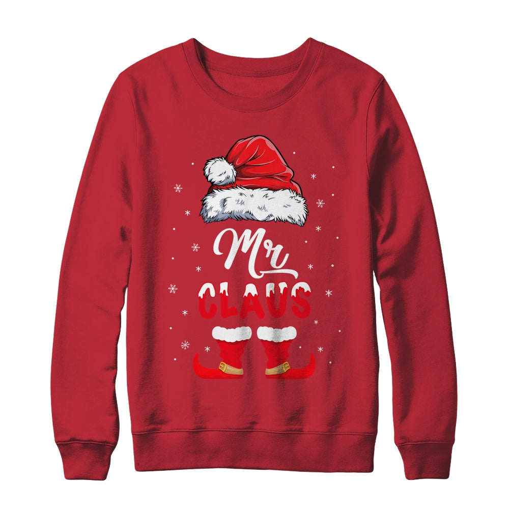 Mr Claus Elf Matching Christmas Pajamas Santa Santa Hat Shirt & Sweatshirt | siriusteestore