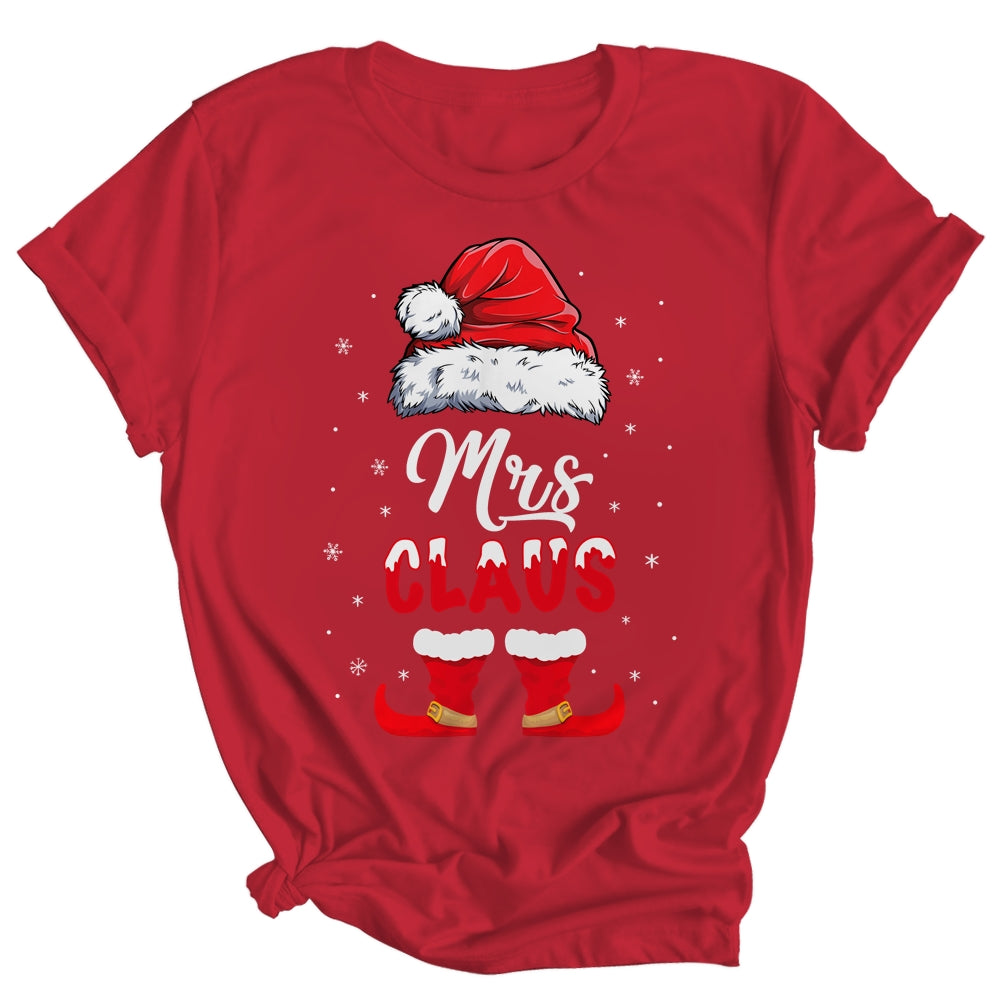 Mrs Claus Elf Matching Christmas Pajamas Santa Santa Hat Shirt & Sweatshirt | siriusteestore