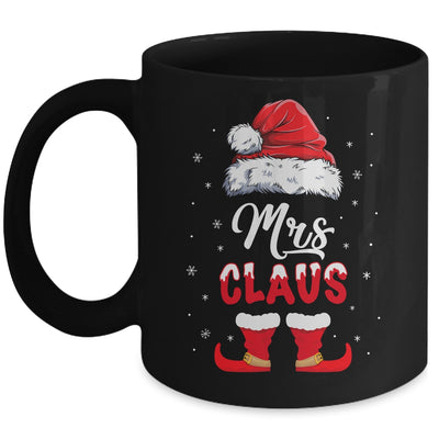 Mrs Claus Elf Matching Christmas Pajamas Santa Santa Hat Mug | siriusteestore