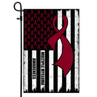 Multiple Myeloma Awareness America Flag Burgundy Ribbon | siriusteestore