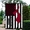 Multiple Myeloma Awareness America Flag Burgundy Ribbon | siriusteestore