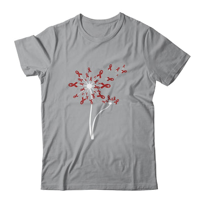 Multiple Myeloma Awareness Dandelion Burgundy Ribbon Shirt & Tank Top | siriusteestore