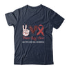 Multiple Myeloma Awareness Peace Love Cure Leopard Shirt & Hoodie | siriusteestore