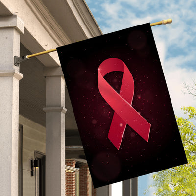 Multiple Myeloma Brain Aneurysm Awareness Flag Burgundy Ribbon | siriusteestore