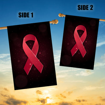 Multiple Myeloma Brain Aneurysm Awareness Flag Burgundy Ribbon | siriusteestore