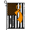 Multiple Sclerosis Awareness America Flag Orange Ribbon | siriusteestore