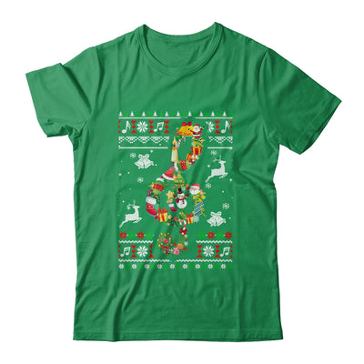 Music Note Christmas Ugly Xmas Musical Teacher Sing Shirt & Sweatshirt | siriusteestore