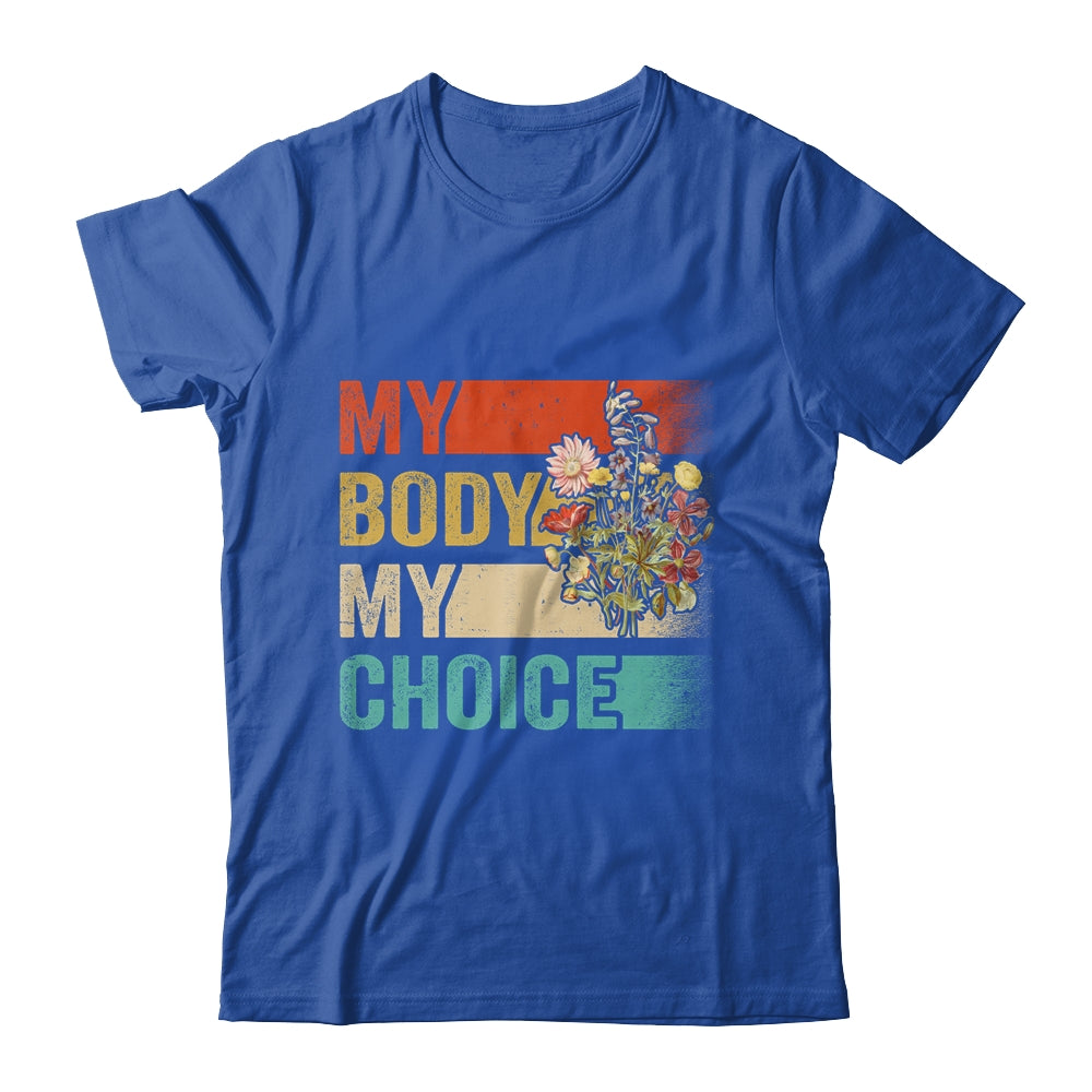 My Body Choice Mind Your Own Uaterus Floral My Uterus Shirt & Tank Top | siriusteestore