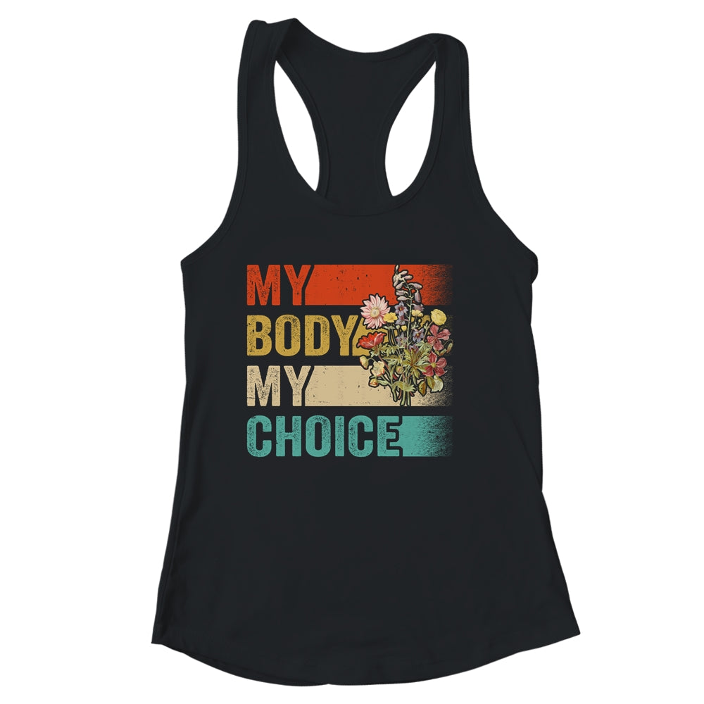 My Body Choice Mind Your Own Uaterus Floral My Uterus Shirt & Tank Top | siriusteestore