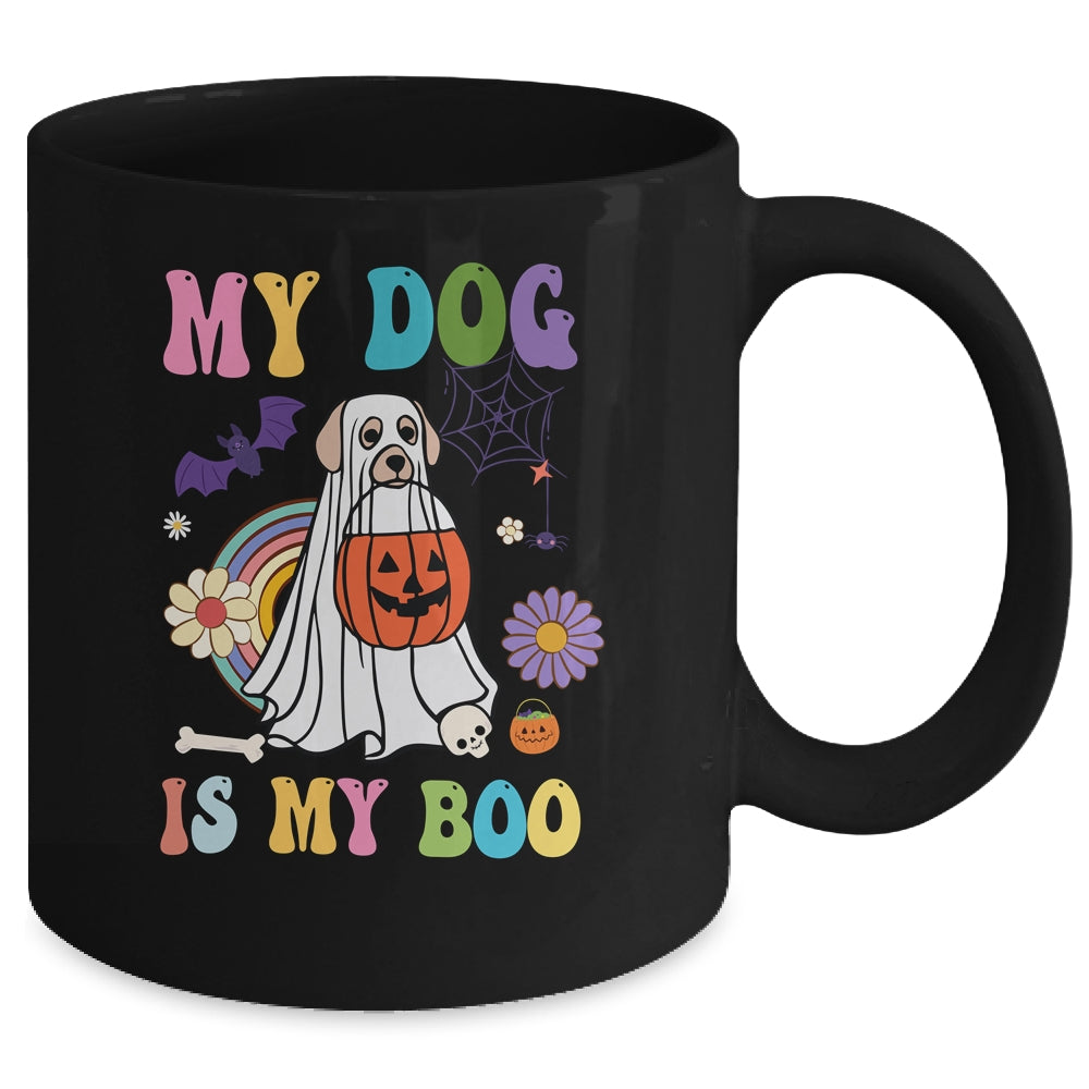 My Dog Is Boo Funny Dog Owner Boo Ghost Lover Halloween Boo Mug | siriusteestore
