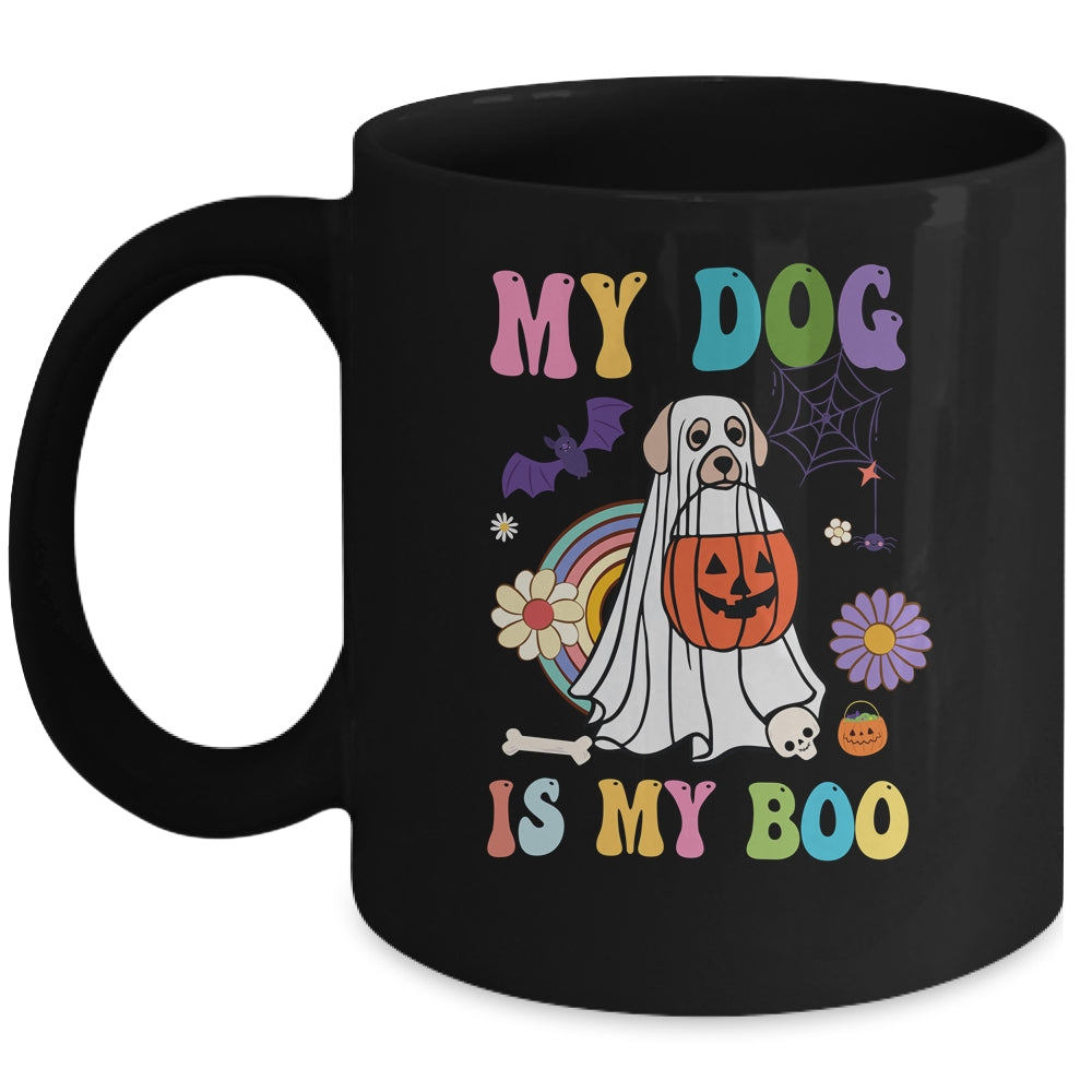 My Dog Is Boo Funny Dog Owner Boo Ghost Lover Halloween Boo Mug | siriusteestore
