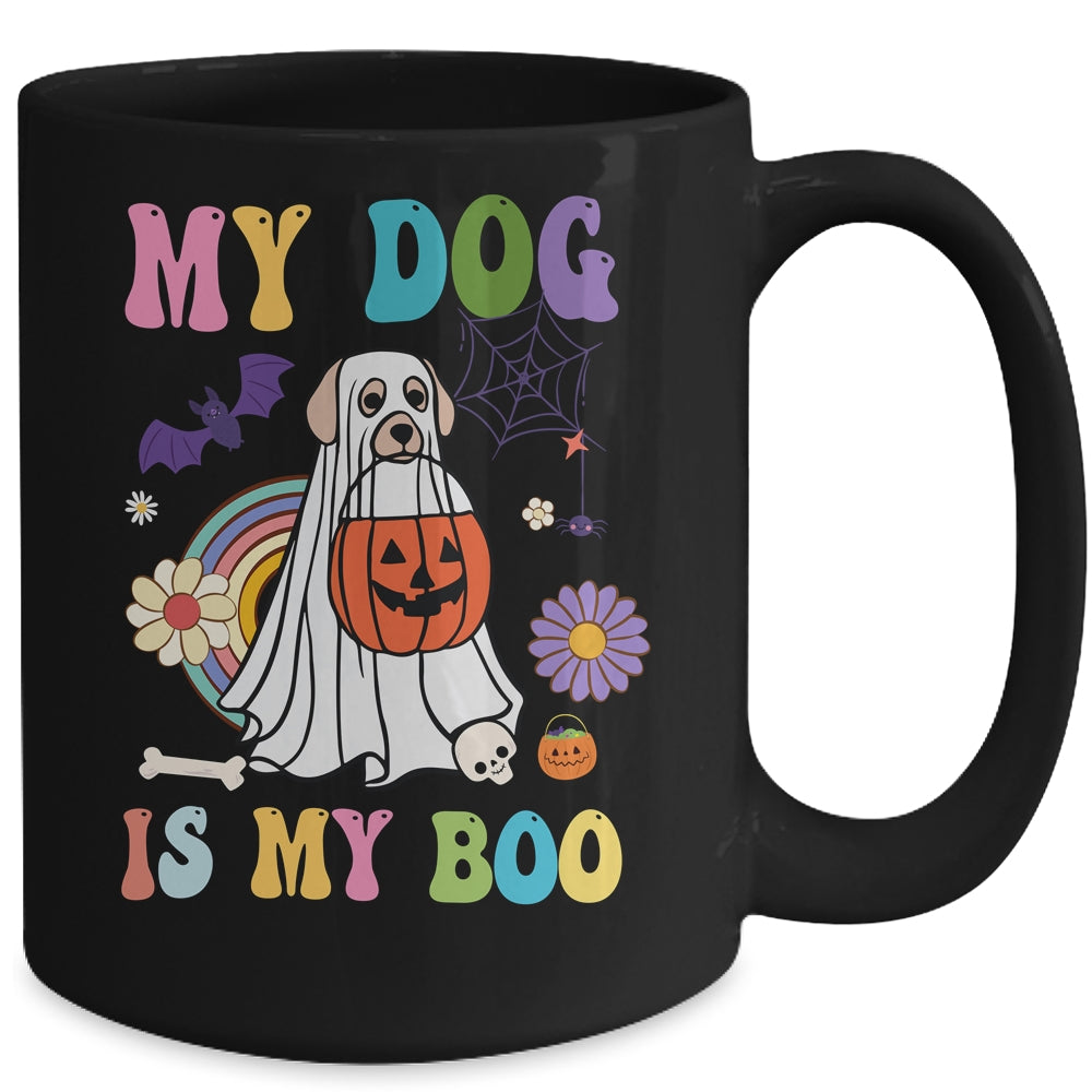 My Dog Is Boo Funny Dog Owner Boo Ghost Lover Halloween Boo Mug | siriusteestore
