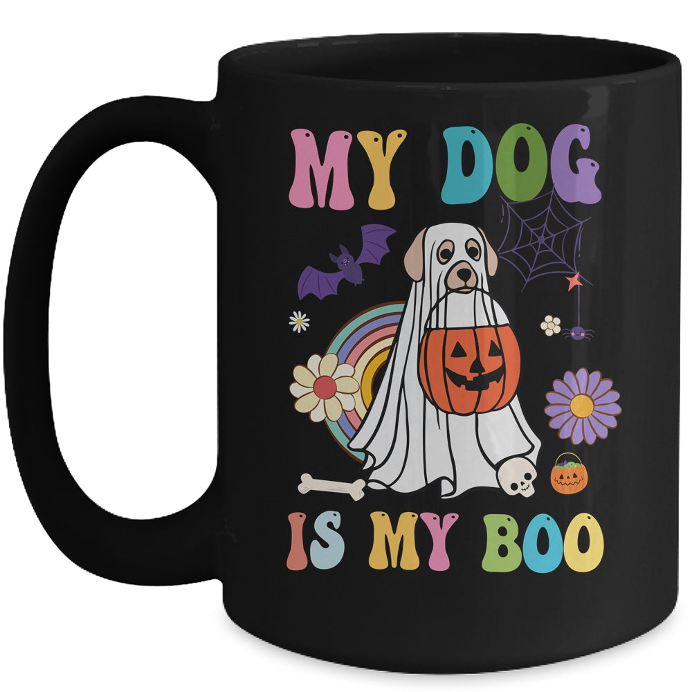 My Dog Is Boo Funny Dog Owner Boo Ghost Lover Halloween Boo Mug | siriusteestore