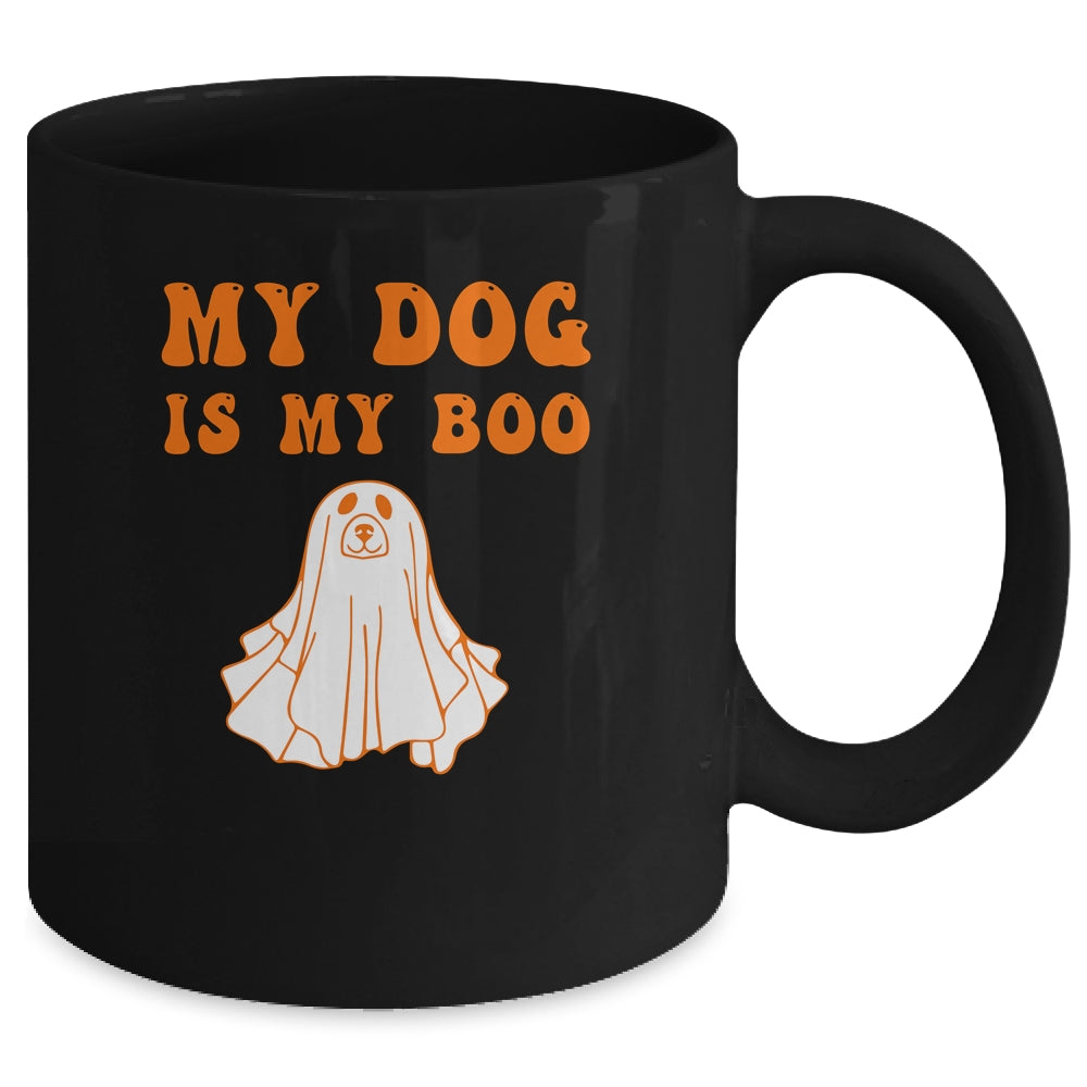 My Dog Is Boo Funny Dog Owner Boo Ghost Lover Halloween Mug | siriusteestore