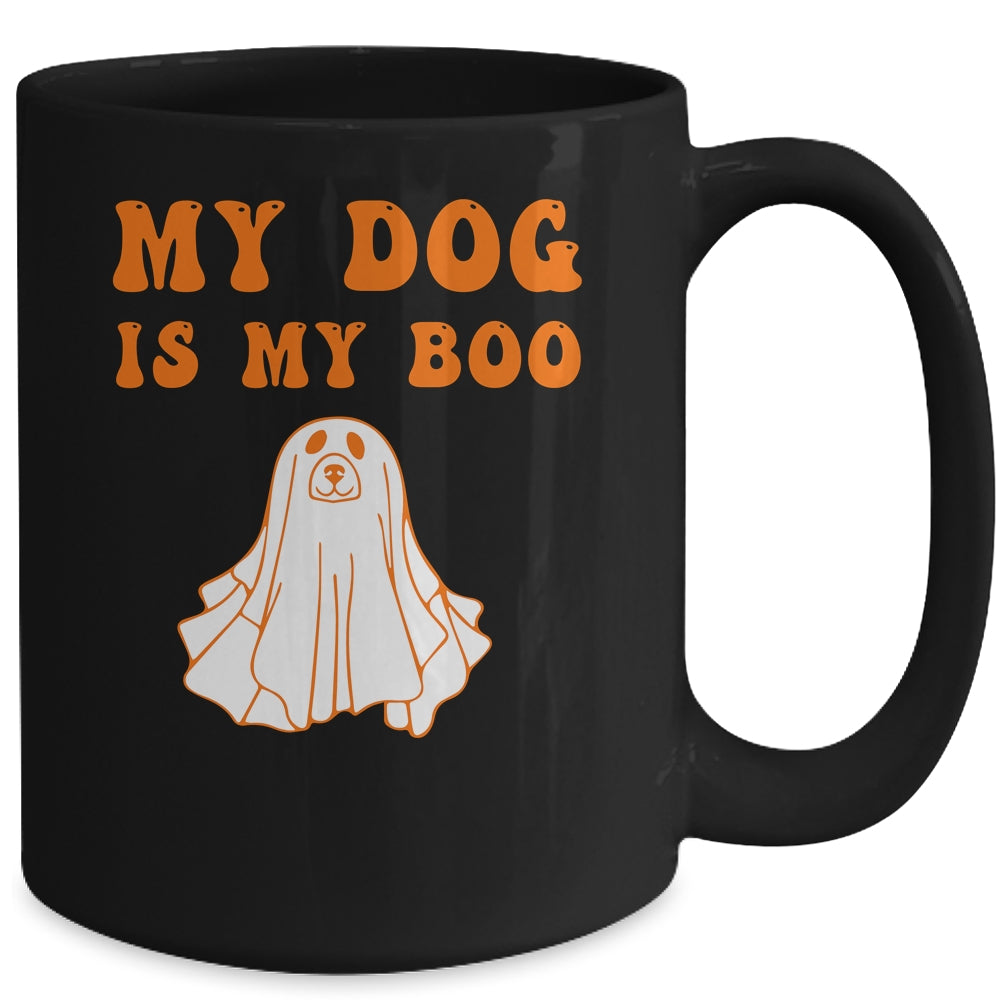 My Dog Is Boo Funny Dog Owner Boo Ghost Lover Halloween Mug | siriusteestore