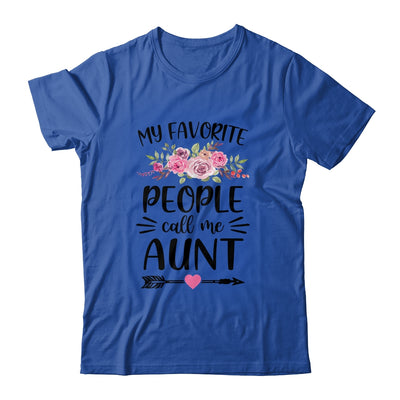 My Favorite People Call Me Aunt Mother's Day Floral Shirt & Tank Top | siriusteestore