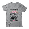 My Favorite People Call Me Aunt Mother's Day Floral Shirt & Tank Top | siriusteestore