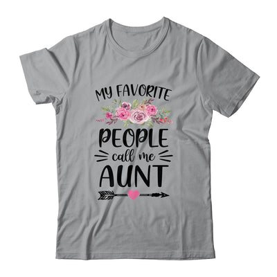 My Favorite People Call Me Aunt Mother's Day Floral Shirt & Tank Top | siriusteestore