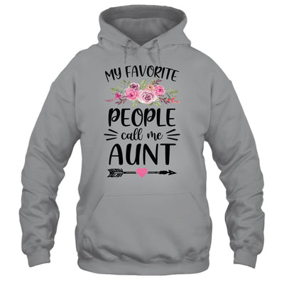 My Favorite People Call Me Aunt Mother's Day Floral Shirt & Tank Top | siriusteestore