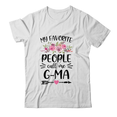 My Favorite People Call Me G-Ma Mother's Day Floral Shirt & Tank Top | siriusteestore