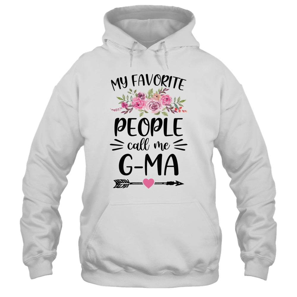 My Favorite People Call Me G-Ma Mother's Day Floral Shirt & Tank Top | siriusteestore