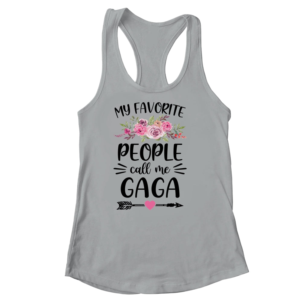 My Favorite People Call Me Gaga Mother's Day Floral Shirt & Tank Top | siriusteestore