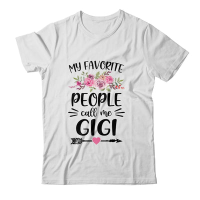 My Favorite People Call Me Gigi Mother's Day Floral Shirt & Tank Top | siriusteestore