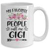My Favorite People Call Me Gigi Mother's Day Floral Mug | siriusteestore