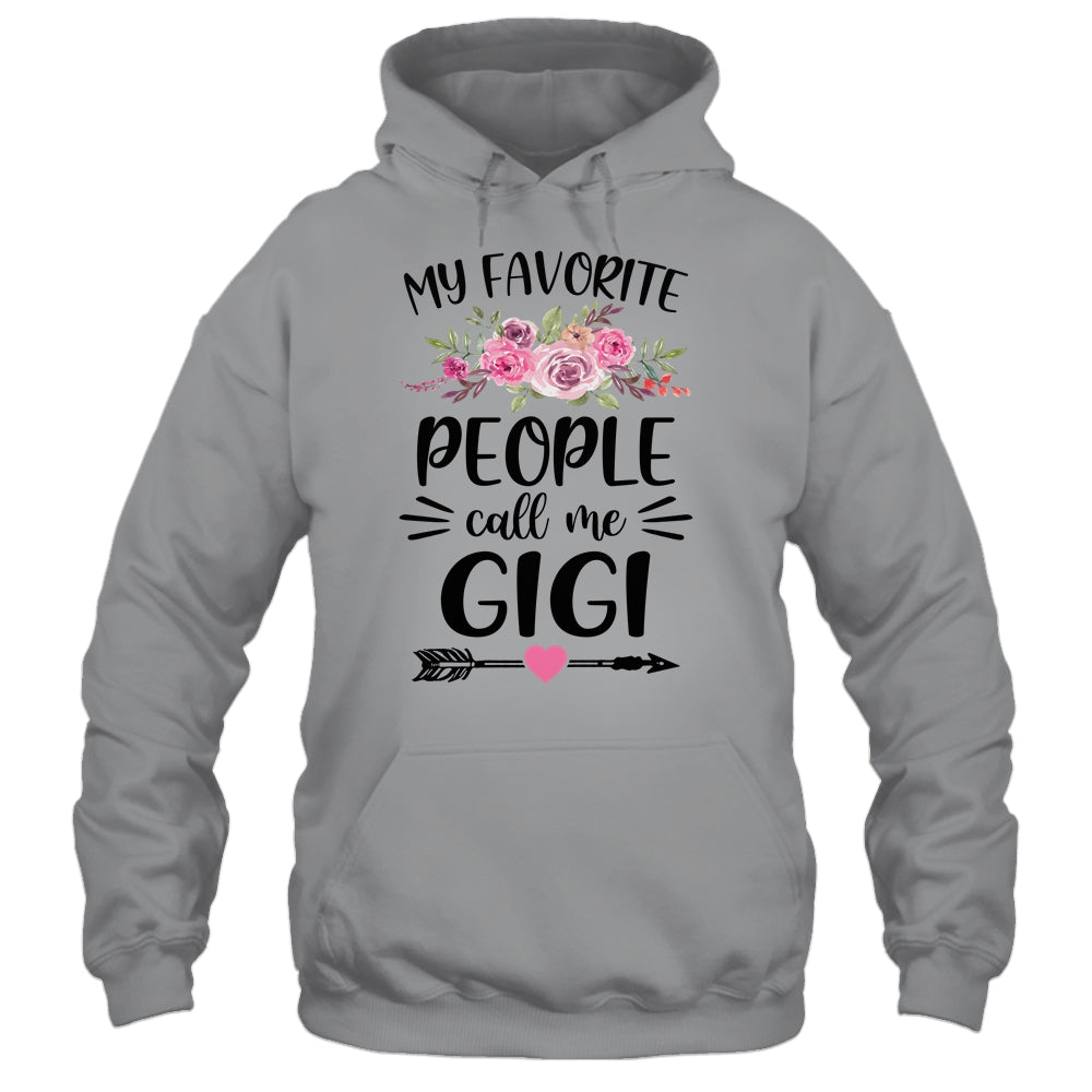 My Favorite People Call Me Gigi Mother's Day Floral Shirt & Tank Top | siriusteestore