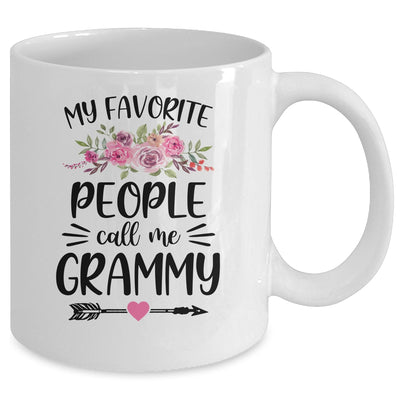 My Favorite People Call Me Grammy Mother's Day Floral Mug | siriusteestore