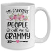 My Favorite People Call Me Grammy Mother's Day Floral Mug | siriusteestore