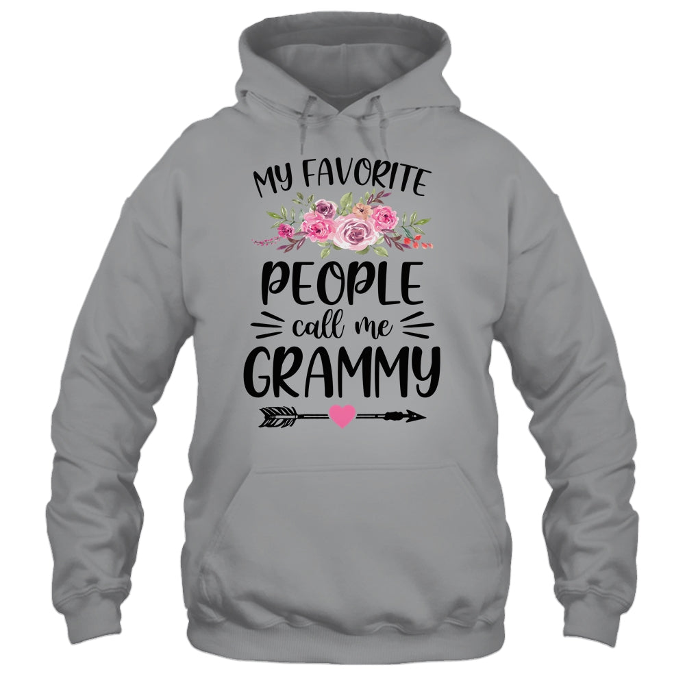 My Favorite People Call Me Grammy Mother's Day Floral Shirt & Tank Top | siriusteestore